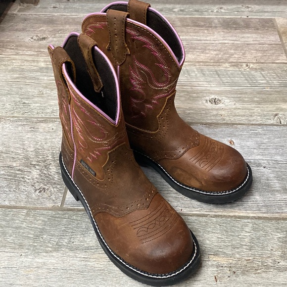 Justin Boots Shoes Justin Western Work Boots Steel Toe 85